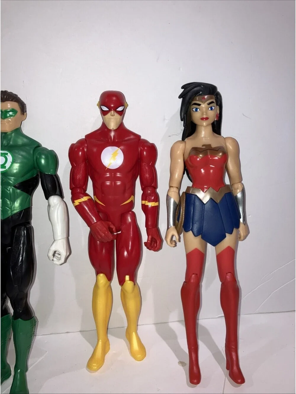 Lot (6) Action Figures DC Justice League Animated 2016 Flash, Lantern, Hawk LOOK